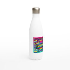 White 17oz Stainless Steel Water Bottle